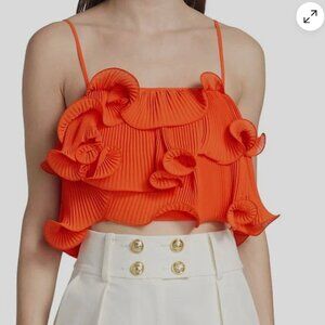 NWT Amur Ruffled Top sz 8